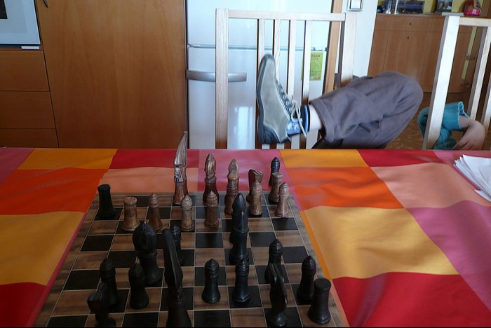 Exciting chess game